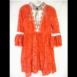 Free People Gilded lace dress